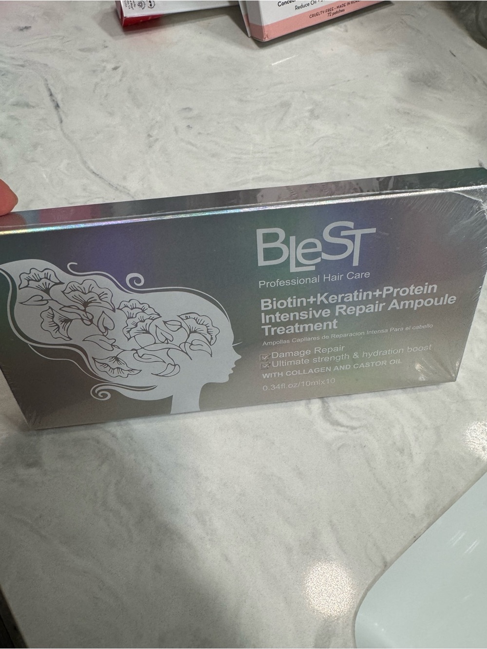 Biotin + Keratin Intensive Repair Ampoule Treatment - Silver